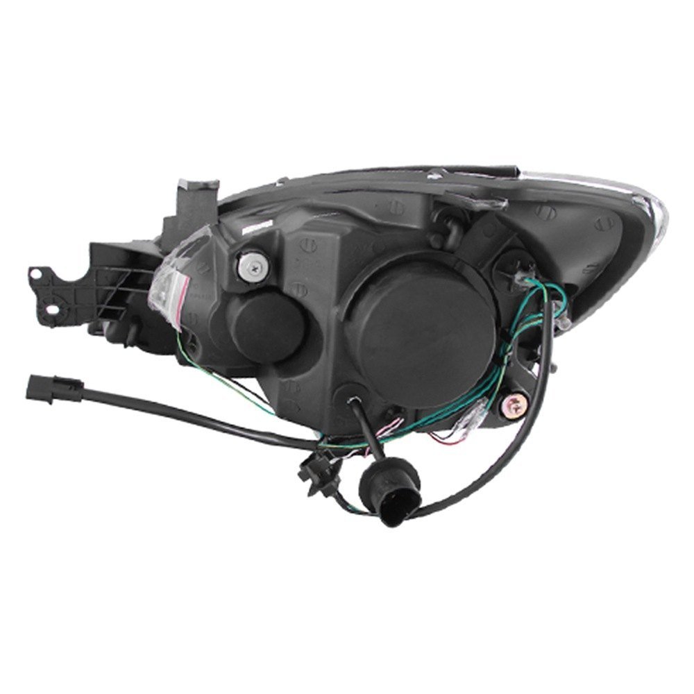 Fits MITSUBISHI LANCER 04-07 PROJECTOR HEADLIGHTS BLACK W/ RX HALO - Image 3