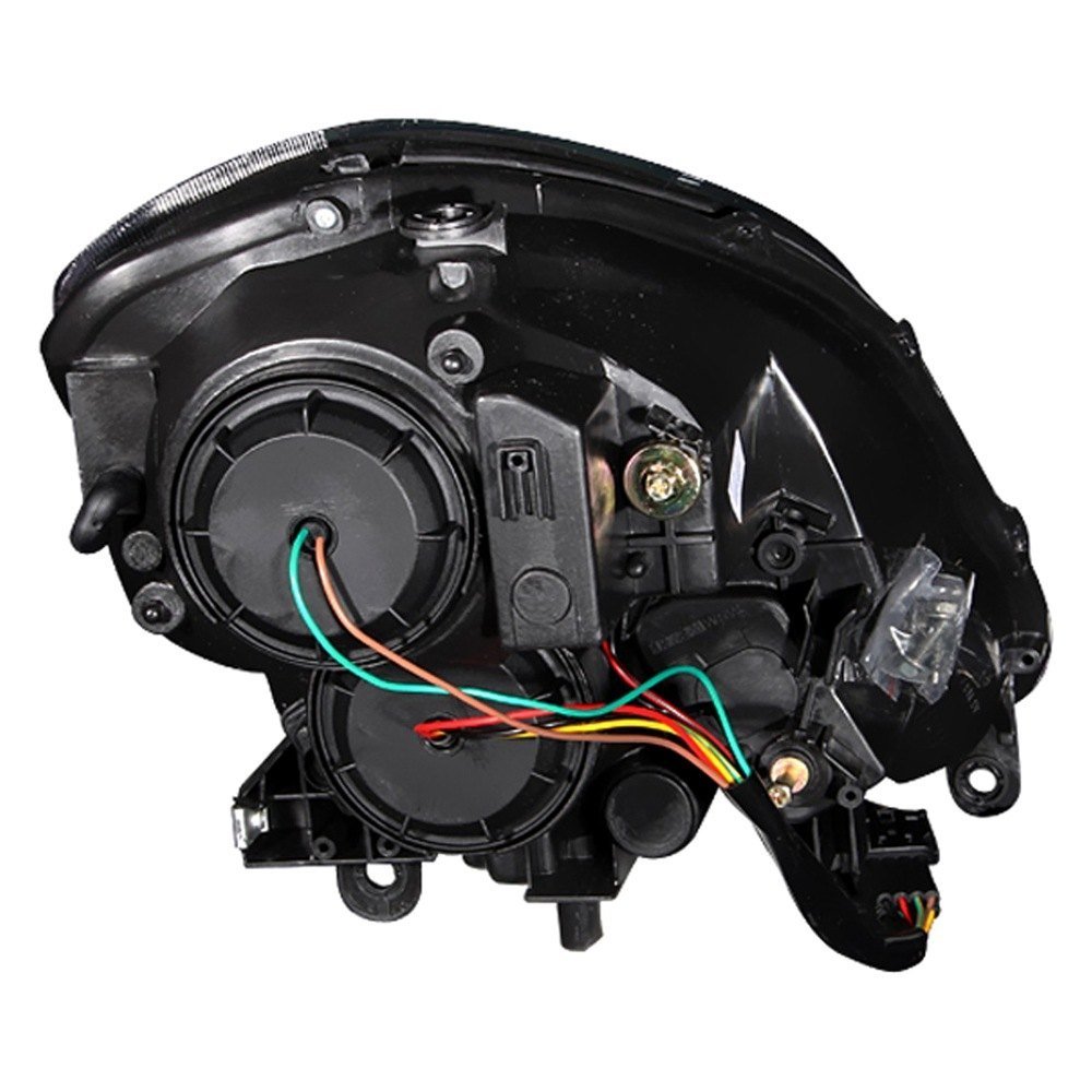 Fits INFINITI G35 03-05 4DR CRYSTAL HEADLIGHTS BLACK - Image 2