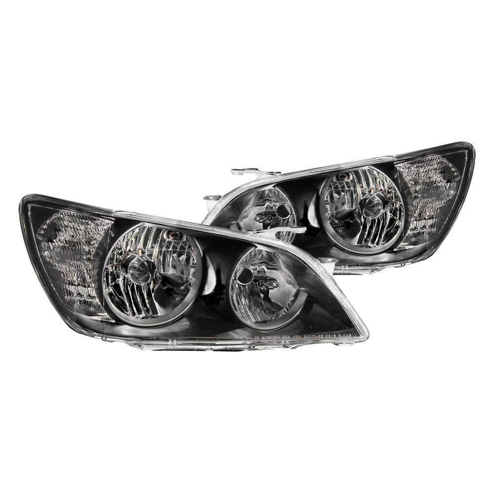 Fits LEXUS IS300 01-05 CRYSTAL HEADLIGHTS BLACK
