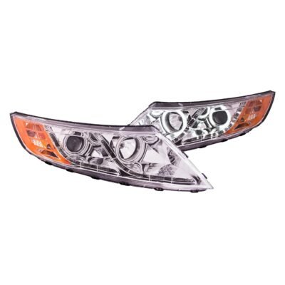 Fits KIA OPTIMA 11-15 PROJECTOR HEADLIGHTS CHROME W/ RX HALO