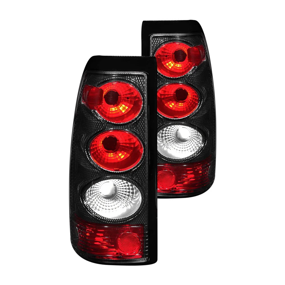 Fits CHEVY SILVERADO 03-06 1500/2500/3500 / 07 CLASSIC TAIL LIGHTS CARBON FIBER (SINGLE REAR WHEELS)
