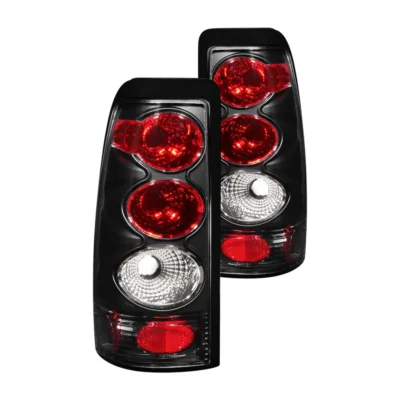 Fits CHEVY SILVERADO 1500/2500 99-02 / 3500 01-03 / GMC SIERRA 1500/2500 99-06 TAIL LIGHTS BLACK