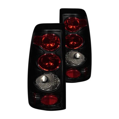Fits CHEVY SILVERADO 1500/2500 99-02 / 3500 01-03 / GMC SIERRA 1500/2500 99-06 TAIL LIGHTS CHROME DARK SMOKE LENS