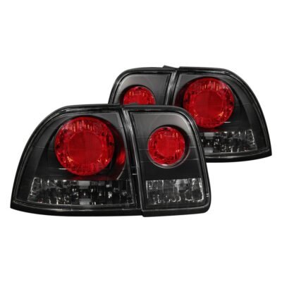 Fits HONDA ACCORD 96-97 TAIL LIGHTS BLACK