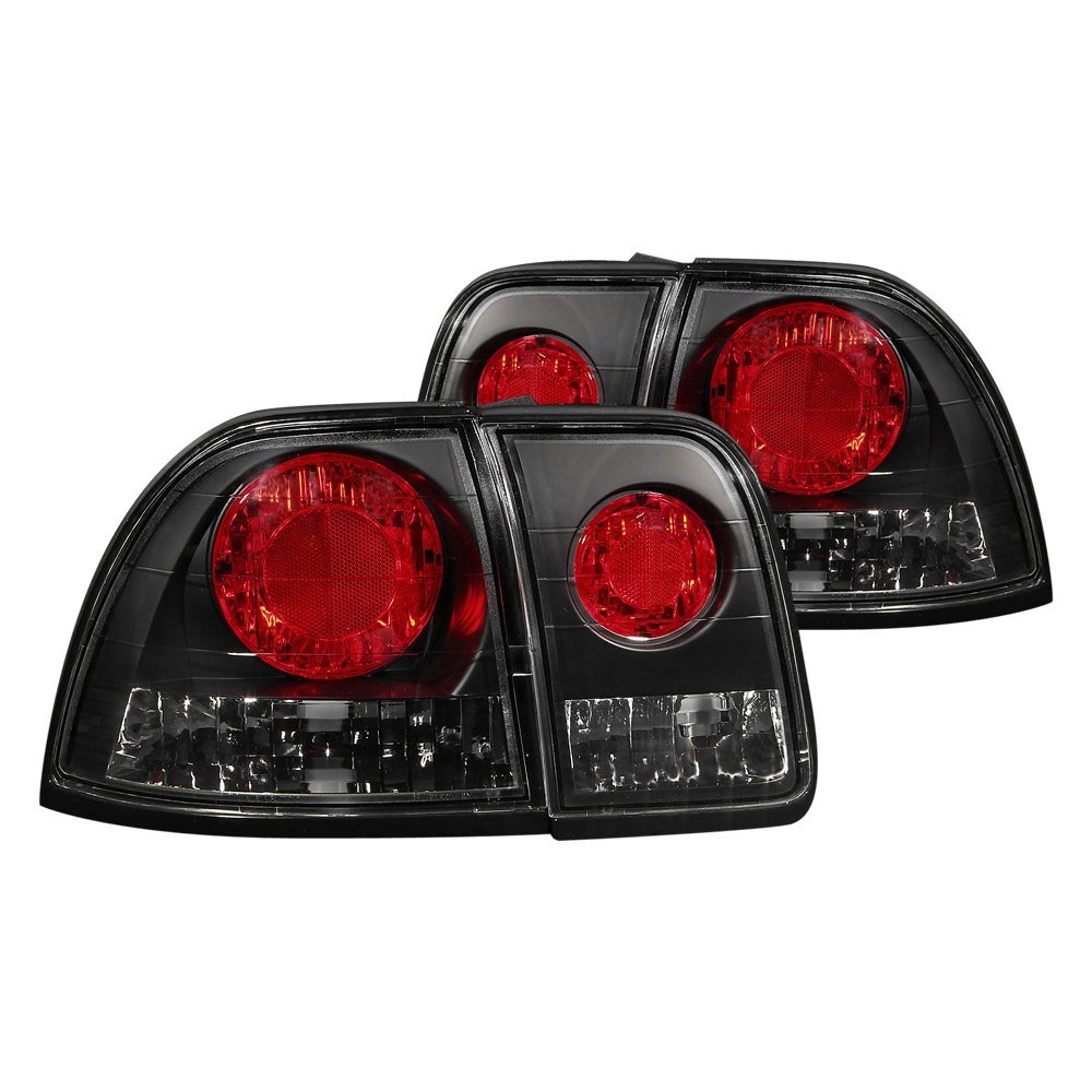 Fits HONDA ACCORD 96-97 TAIL LIGHTS BLACK