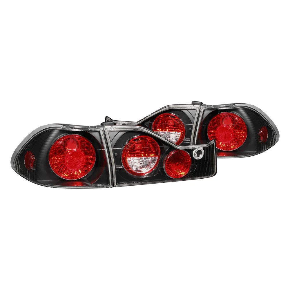 Fits HONDA ACCORD 98-00 4DR TAIL LIGHTS G2 BLACK