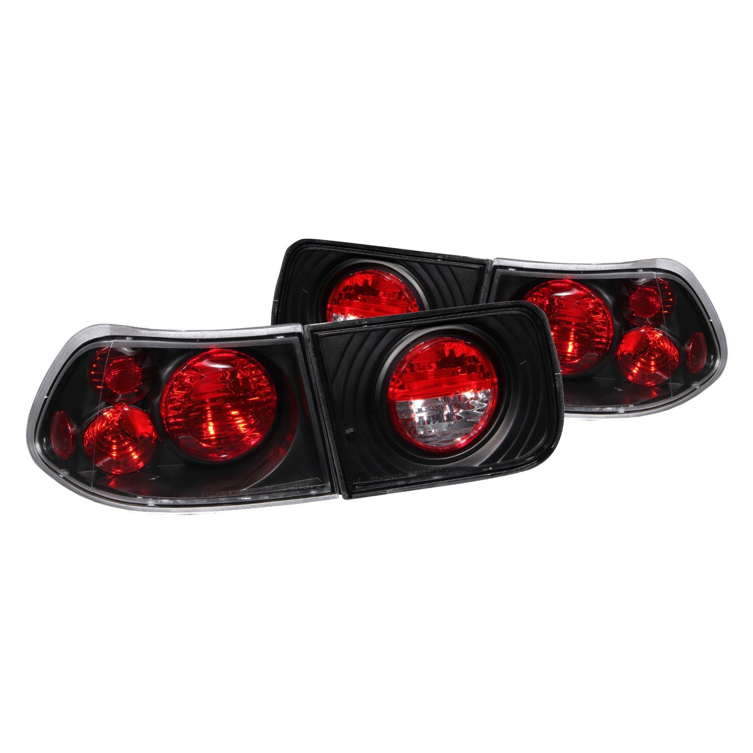 Fits HONDA CIVIC 96-00 2DR TAIL LIGHTS BLACK