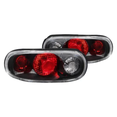 Fits MAZDA MIATA 90-97 TAIL LIGHTS BLACK