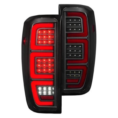 Fits GMC SIERRA 1500 19-23 / 2500HD/3500HD 20-23 FULL LED TAIL LIGHTS BLACK SMOKE LENS W/ INITIATION & SEQUENTIAL SIGNAL (FACTORY LED MODELS)