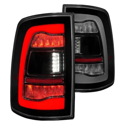 Fits DODGE RAM 1500 09-18 / 2500/3500 10-18 LED TAIL LIGHTS BLACK SMOKE LENS W/ SEQUENTIAL SIGNAL (FOR ALL MODELS)
