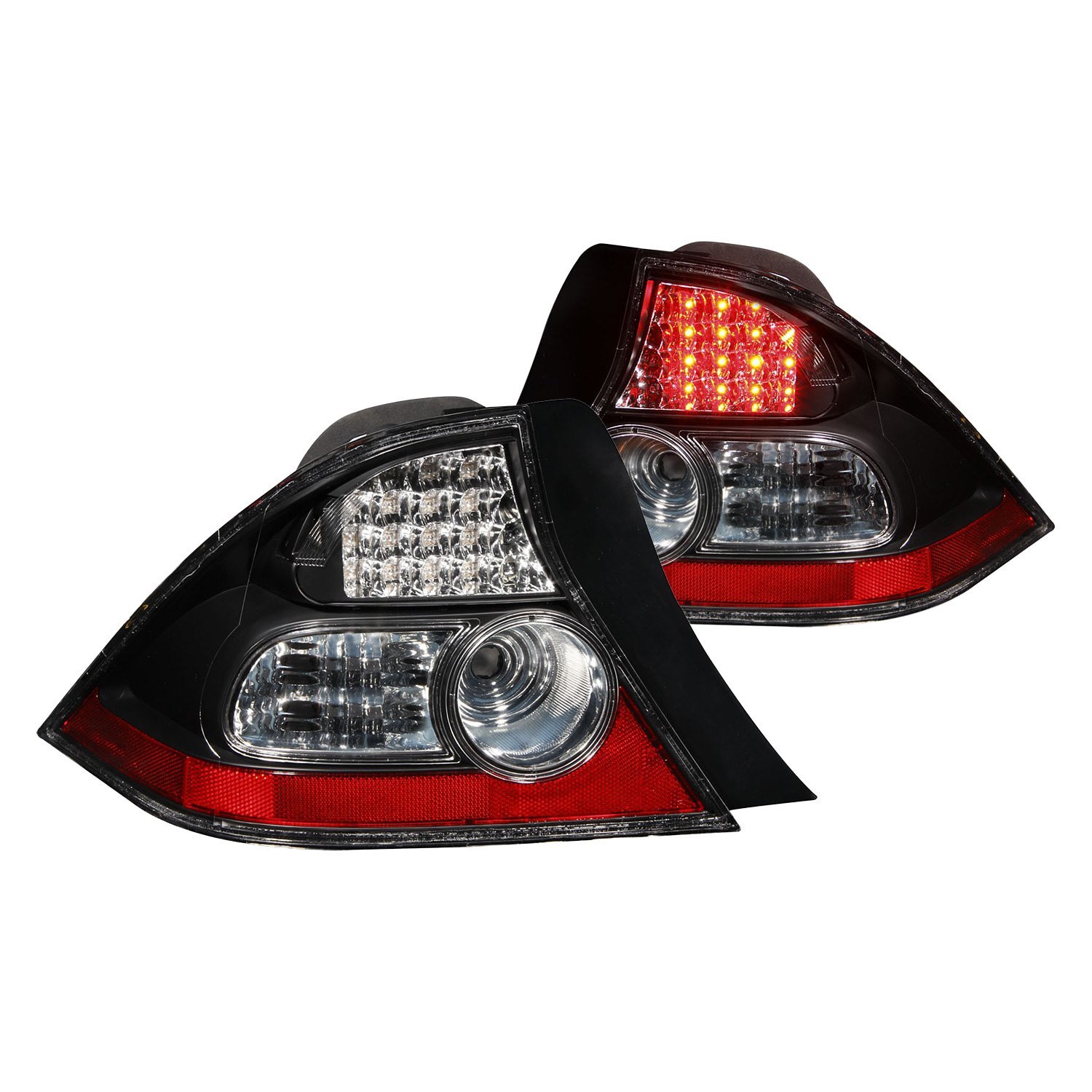 Fits HONDA CIVIC 04-05 2DR LED TAIL LIGHTS BLACK