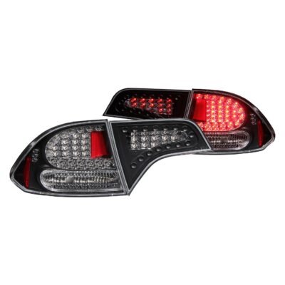 Fits HONDA CIVIC 06-11 4DR LED TAIL LIGHTS BLACK 2PC