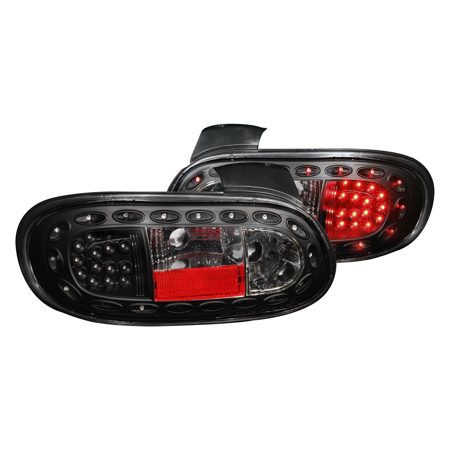 Fits MAZDA MIATA 99-05 LED TAIL LIGHTS BLACK