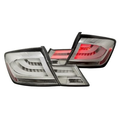 Fits HONDA CIVIC 13-15 4DR LED TAIL LIGHTS CHROME
