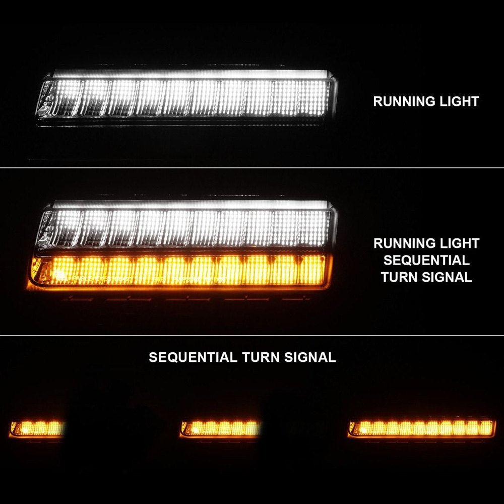 Fits JEEP WRANGLER 18-25 / GLADIATOR 20-25 LED FENDER LIGHTS SMOKE LENS W/ SEQUENTIAL SIGNAL (FOR MODELS W/ FACTORY HALOGEN FENDER LIGHTS) - Image 2