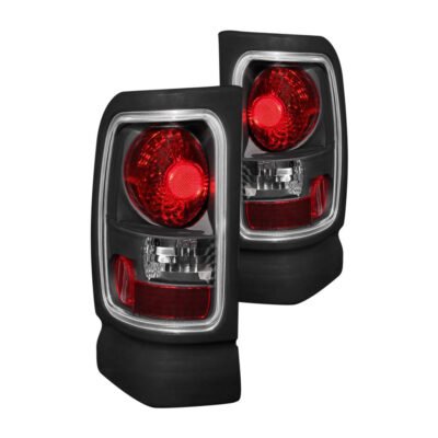 Fits DODGE RAM 1500 94-01 / 2500/3500 94-02 TAIL LIGHTS BLACK