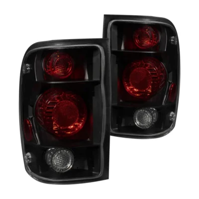 Fits FORD RANGER 98-00 TAIL LIGHTS G2 BLACK SMOKE LENS