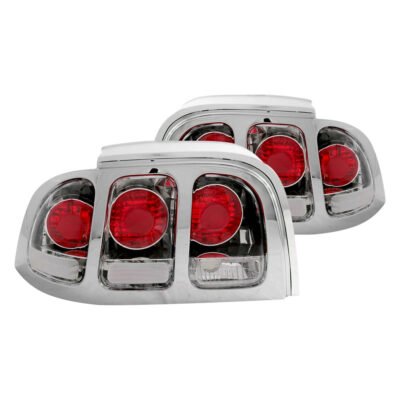 Fits FORD MUSTANG 96-98 TAIL LIGHTS CHROME