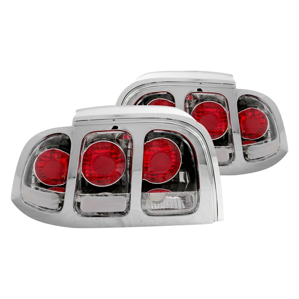 Fits FORD MUSTANG 96-98 TAIL LIGHTS CHROME