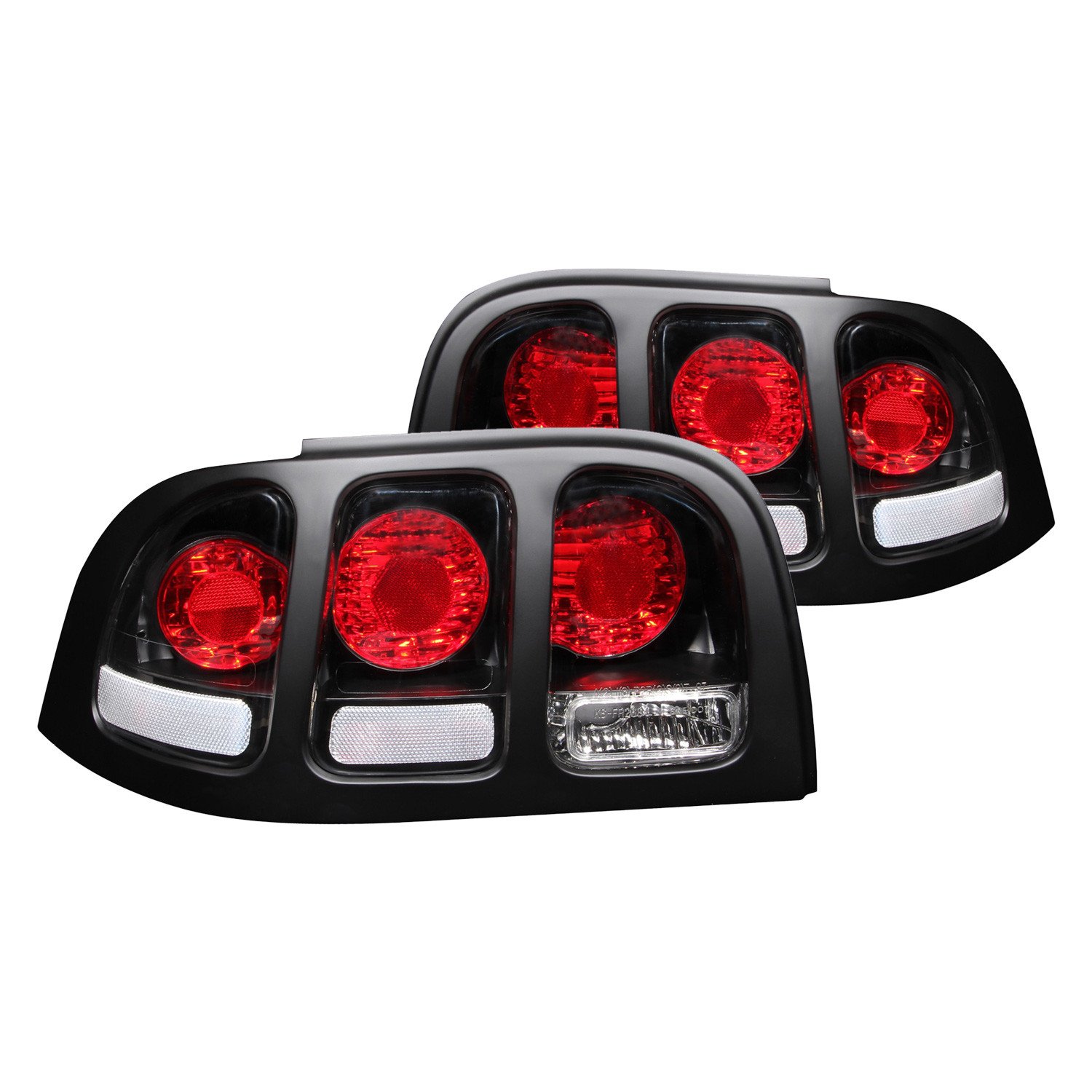 Fits FORD MUSTANG 96-98 TAIL LIGHTS BLACK