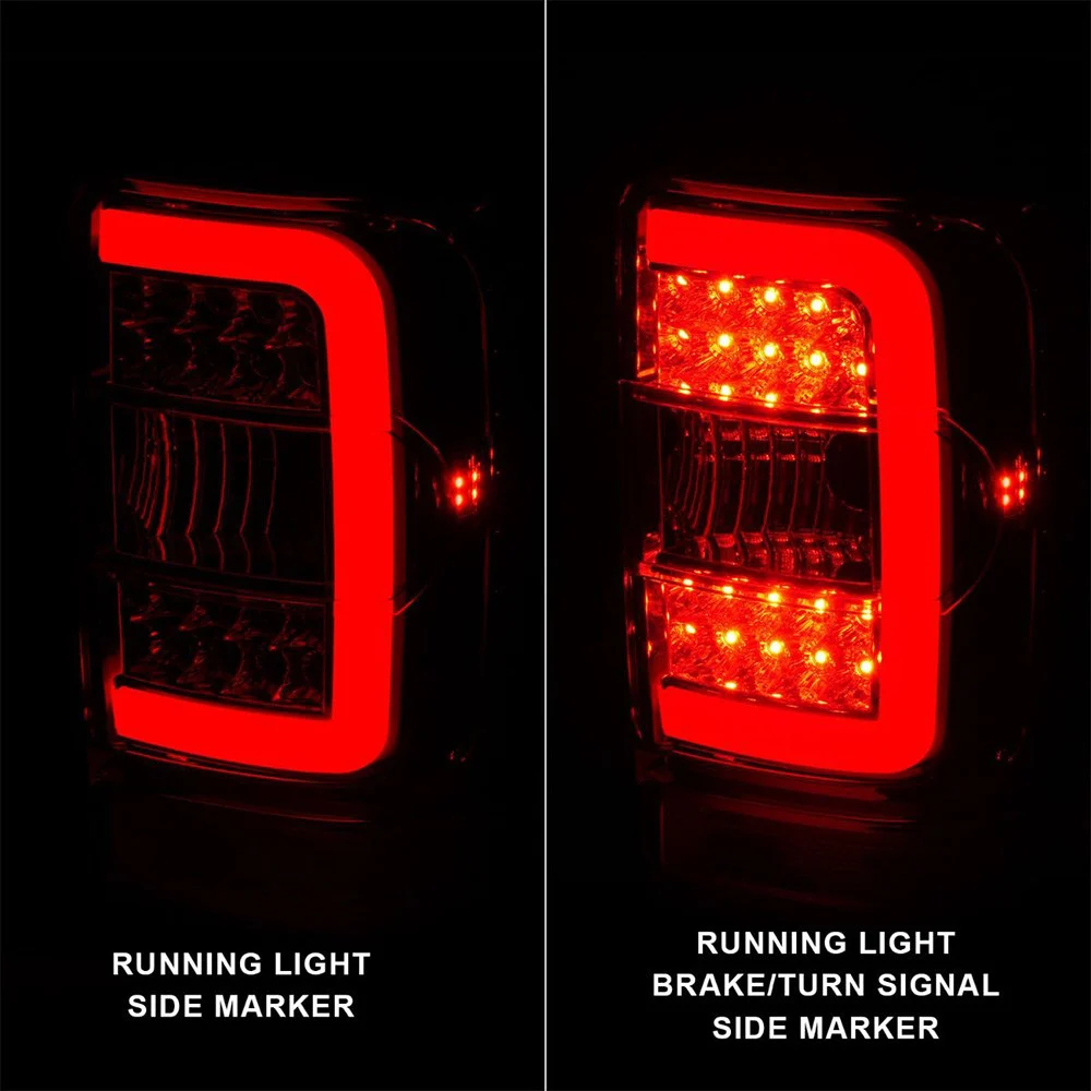 Fits FORD RANGER 01-11 LED C BAR TAIL LIGHTS CHROME CLEAR LENS (NOT FOR 05-07 STX MODELS) - Image 2