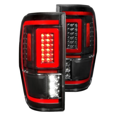 Fits FORD RANGER 19-23 FULL LED TAIL LIGHTS BLACK CLEAR LENS W/ SEQUENTIAL SIGNAL (FOR ALL MODELS)