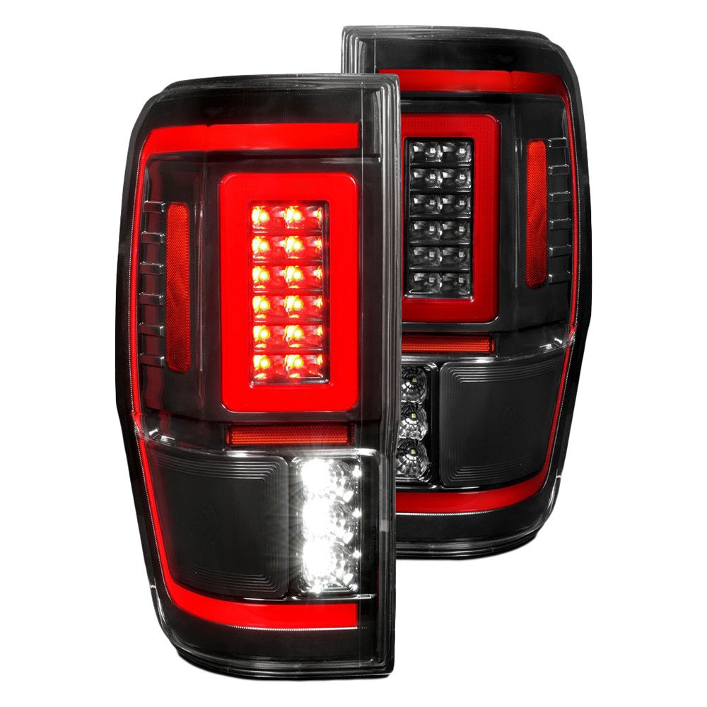 Fits FORD RANGER 19-23 FULL LED TAIL LIGHTS BLACK CLEAR LENS W/ SEQUENTIAL SIGNAL (FOR ALL MODELS)