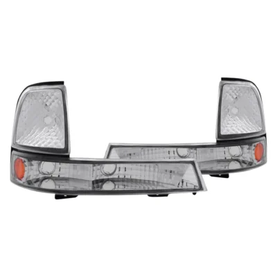 Fits FORD RANGER 98-00 PARKING/SIGNAL LIGHTS EURO CHROME AMBER