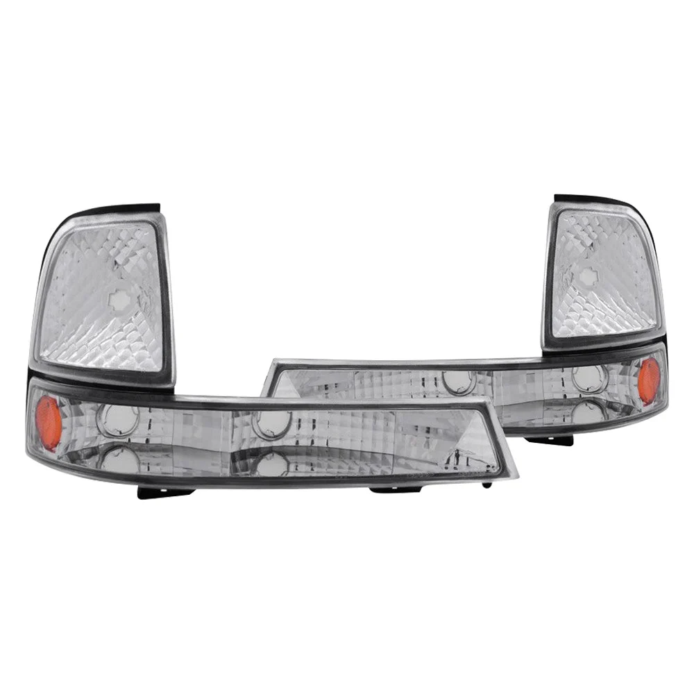 Fits FORD RANGER 98-00 PARKING/SIGNAL LIGHTS EURO CHROME AMBER
