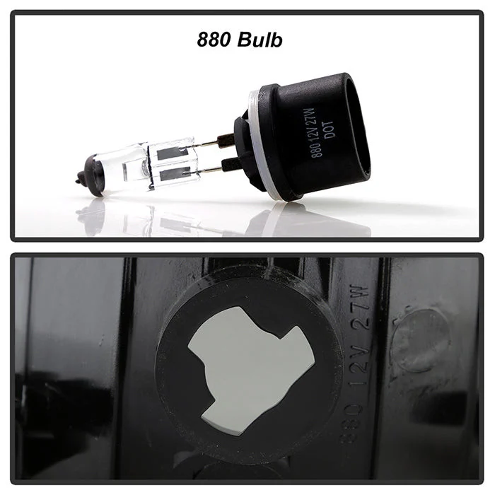 Fits Chevy Silverado 07-13 / Avalanche/Suburban/Tahoe 07-14 (w/Off Road Package ) (880 bulbs included) OEM Fog Lights wo/switch - Smoke - Image 3