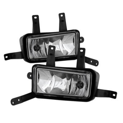 Fits Chevy Suburban Tahoe 2015-2018 OEM Fog Lights W/Chrome trim Cover and Switch - Clear