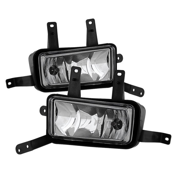 Fits Chevy Suburban Tahoe 2015-2018 OEM Fog Lights W/Chrome trim Cover and Switch - Clear
