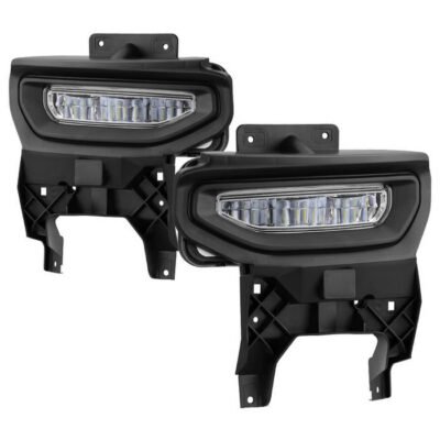 Fits GMC Sierra 1500 Only 2016-2018 ( Don‘t Fit 2500/3500 Models ) OEM Style Full LED Fog Light w/Switch- Clear