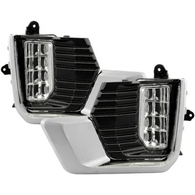 Fits ( Spyder ) GMC Yukon / Yukon XL Denali 2021-2023 ( Does Not Fit Yukon AT4 Model ) OEM Style Full Led Fog Lights With Universal switch- Sets