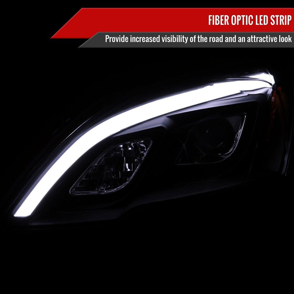 Fits 2007-2011 Honda CRV LED Bar Projector Headlights (Matte Black Housing/Clear Lens) - Image 8