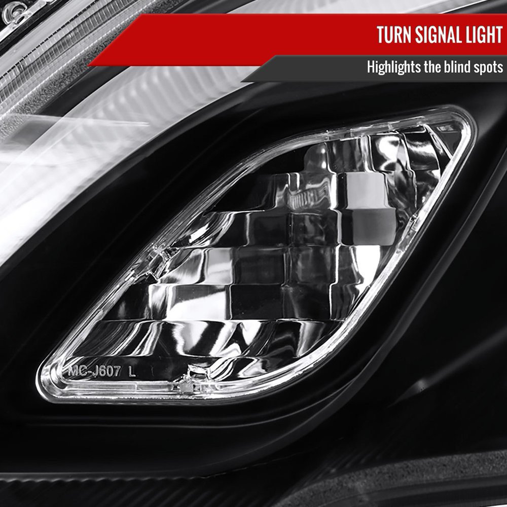 Fits 2007-2011 Honda CRV LED Bar Projector Headlights (Matte Black Housing/Clear Lens) - Image 5