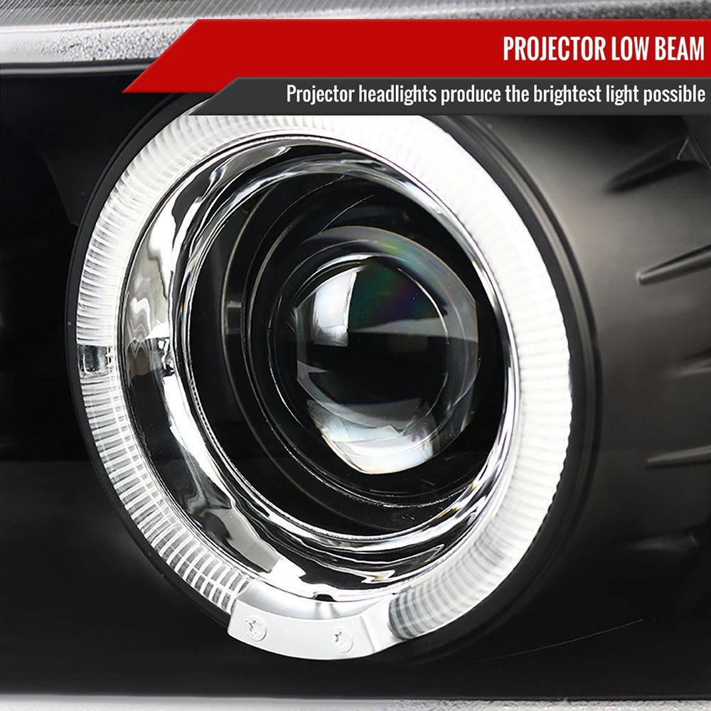Fits 1996-2003 BMW E39 5 Series Dual Halo Projector Headlights (Matte Black Housing/Clear Lens)1996-2003 BMW E39 5 Series Dual Halo Projector Headlights (Matte Black Housing/Clear Lens) - Image 7