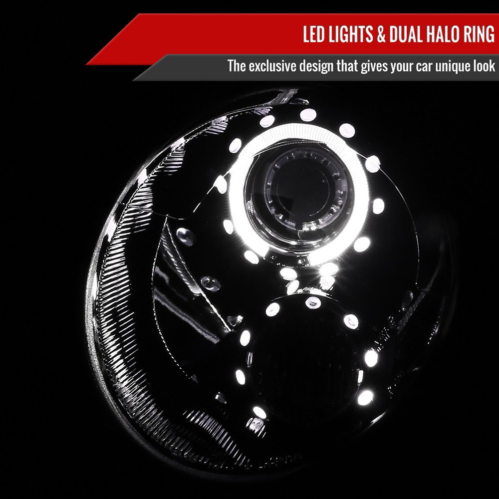 Fits 2007-2015 Mini Cooper R55 R56 R57 R58 R59 Halo Projector Headlights (Glossy Black Housing/Smoked Lens) - Image 8