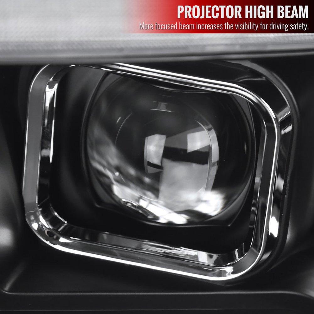 Fits 2009-2018 Dodge RAM 1500 / 2019-2021 RAM Classic / 2010-2018 RAM 2500 3500 Switchback Sequential Projector Headlights (Matte Black Housing/Clear Lens) - Image 6