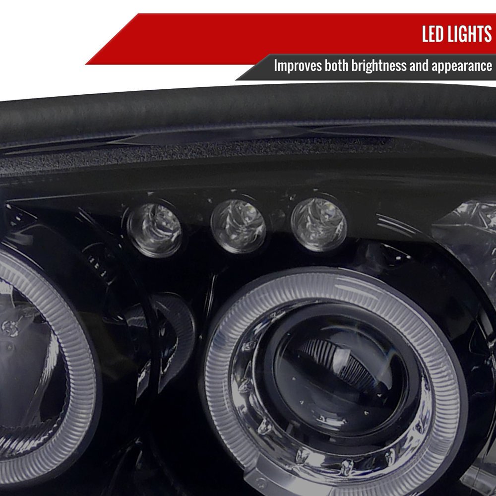 Fits 2004-2005 Subaru Impreza WRX/STI Outback Dual Halo Projector Headlights (Glossy Black Housing/Smoked Lens) - Image 6