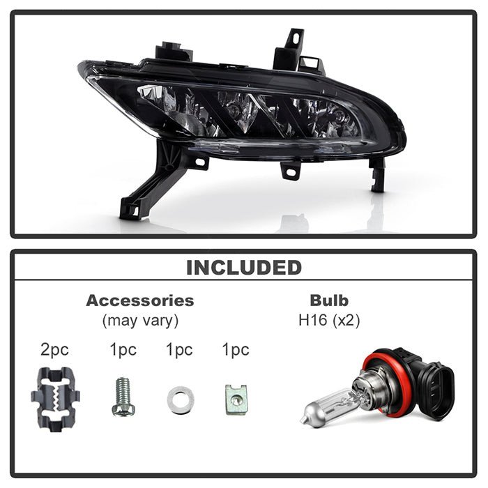 Fits ( Spyder ) Nissan Maxima 2016-2018 OEM Fog Light - Left - (Driver Side) ( Bulb Size - H8 12V 35W ) - Image 4