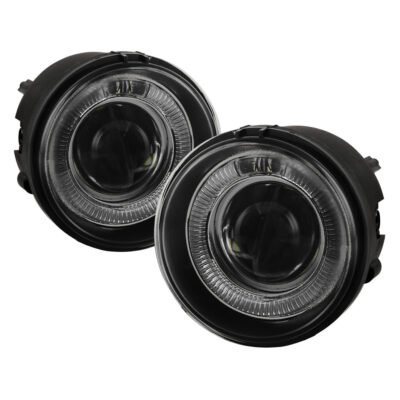 Fits Dodge Charger 06-10 / Caliber 07-12 / Caravan 05-07 / Nitro 07-11 / Avenger 08-10 / Chrysler Pacifica 04-08 /Sebring Sedan 07-10 / Sebring Conv. 08-10 / Jeep Patriot 07-09 / Compass 07-10 Halo Projector Fog Lights (Does not fit SRT-4) w/Switch - Smoke