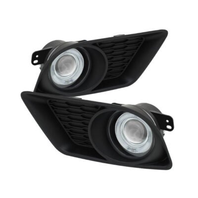 Fits Dodge Charger 2011-2014 Halo Projector Fog Lights w/Switch - Clear