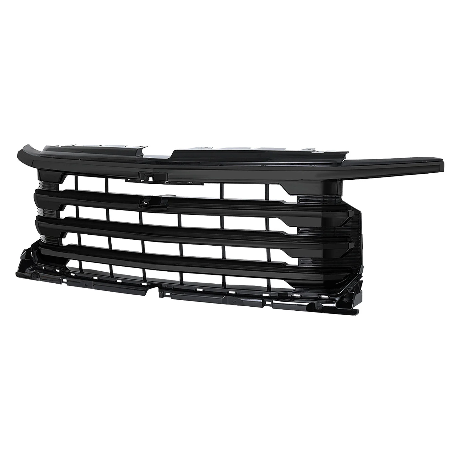 Fits 2022-2026 Chevrolet Silverado 1500 High Country Black Mesh Front Upper Hood Grille