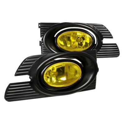 Fits 2001-2002 Honda Accord Sedan H11 Fog Lights Kit (Chrome Housing/Yellow Lens)