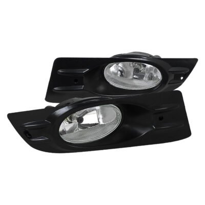 Fits 2006-2007 Honda Accord Coupe H11 Fog Lights Kit (Chrome Housing/Clear Lens)