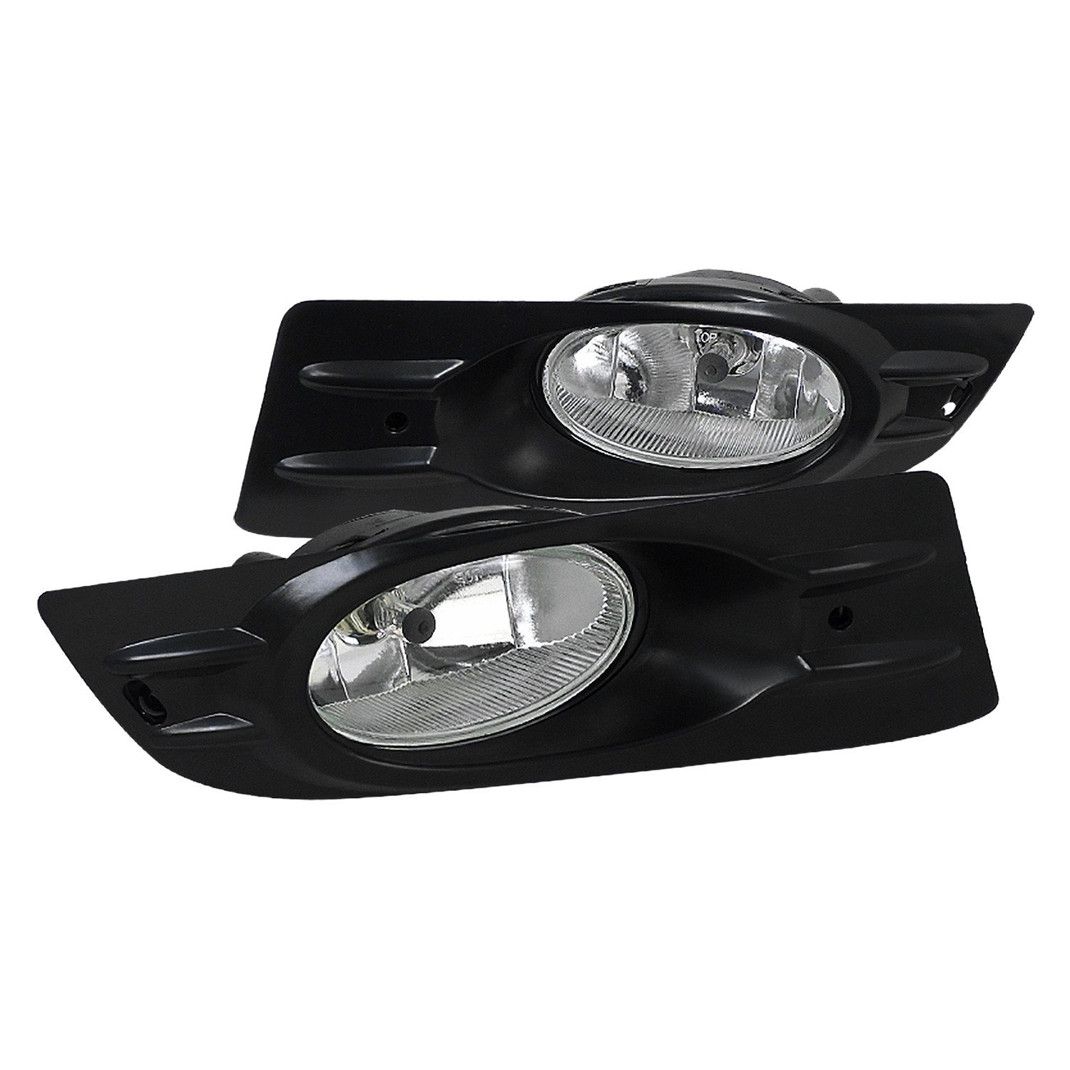 Fits 2006-2007 Honda Accord Coupe H11 Fog Lights Kit (Chrome Housing/Clear Lens)
