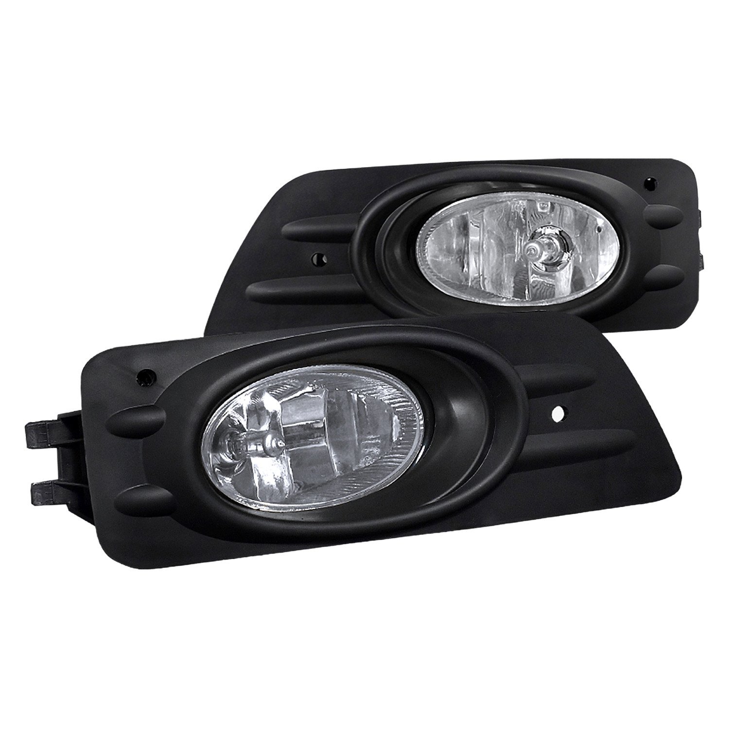 Fits 2006-2007 Honda Accord Sedan H11 Fog Lights Kit (Chrome Housing/Clear Lens)