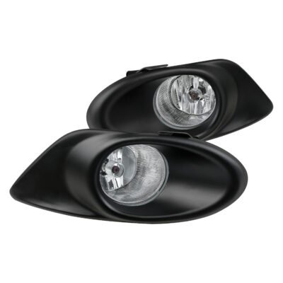 Fits 2008-2010 Honda Accord Sedan H11 Fog Lights Kit (Chrome Housing/Clear Lens)