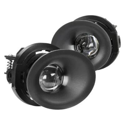 Fits 2015-2023 Dodge Challenger H11 12V/55W Projector Fog Lights Kit (Chrome Housing/Clear Lens)